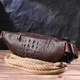 Сумка мужская на пояс через плечо из натуральной кожи средняя Vintage Коричневый 35255 - изображение 6