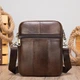 Сумка мужская планшет через плечо из натуральной кожи маленькая Vintage Коричневый 36854 - изображение 7