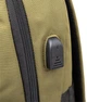 Текстильный рюкзак унисекс для города и ноутбука из плотной ткани с USB разъемом оливковый 59307 - изображение 6