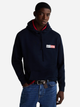 Bluza męska z kapturem kangurka Tommy Jeans DM0DM20257-C1G S Ciemnogranatowa (8720638422686) - obraz 1