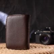 Красивое вертикальное женское портмоне из натуральной кожи флотар CANPELLINI 21600 Коричневое 55851 - изображение 9