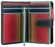 Кожаный кошелек женский из натуральной кожи вертикальный на кнопке с RFID защитой, 9 карт, мультиколор 61435 - изображение 6