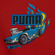 Dres chłopięcy (bluza bez kaptura + spodnie) Puma x Hot Wheels Minicats Crew Set Inf 63007315 68 cm Czerwony (4067983573521) - obraz 4