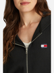 Толстовка на блискавці з капюшоном оверсайз жіноча Tommy Jeans DW0DW19412-BDS XS Чорна (8720638460107) - зображення 4
