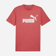 Футболка довга чоловіча Puma Ess No.1 Logo Heather Tee 68255011 M Червона (4067983316920) - зображення 1