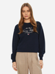 Світшот оверсайз жіночий Tommy Hilfiger WW0WW43844-C1G L Темно-синій (8720638380627) - зображення 1