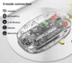 Бездротова комп'ютерна миша Wireless Mouse М388 Dual Bluetooth + 2,4G на акумуляторі прозора SL - изображение 1