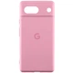 Чехол панель силиконовый Premium Silicone Case Full Camera with Logo для Google Pixel 7a Розовый / Light pink - изображение 1