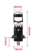 Автомобильные светодиодные линзы с цоколем H7 Bi Led Mini 12V (35730) - изображение 7
