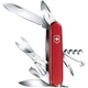 Складной нож многофункциональный Victorinox карманный 14 функций красный в блистере 91 мм. 2203409 - изображение 2