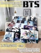 Плюшевый плед Lavka с BTS, 3D плед BTS Коллаж 2, 160х200 см 30012542010 - изображение 1