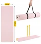 Килимок (мат) спортивний 4FIZJO TPE 180 x 60 x 0.6 см для йоги та фітнесу Pink/Grey (P-5907739317063) - зображення 6