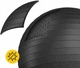 Мяч для фитнеса (фитбол) 4FIZJO 55 см Anti-Burst Black (P-5907739316257) - изображение 8