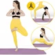 Коврик (мат) спортивный 4FIZJO TPE 180 x 60 x 0.6 см для йоги и фитнеса Violet/Pink (P-5907739316950) - изображение 7