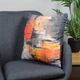 Подушка декоративная Home Line Абстракция Оранжевая 45x45 см (189205 HL) - изображение 2