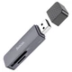 Картридер HOCO HB45 2-в-1 USB 2.0 SD TF для карток пам'яті до 2TB (4F96D8BD4541) - зображення 2