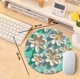 Настільний круглий килимок для комп'ютерної миші Daisies 1 нековзна ігрова поверхня з квітковим принтом, 20х20х0.2 см, різнобарвний (97960187) - зображення 2