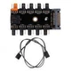 Хаб сплиттер для питания 10 вентиляторов 12В 4pin PWM от Sata, майнинг - изображение 3