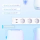 Розумний Wi-Fi мережевий фільтр-подовжувач TP-Link Tapo P300 1.5 м 2 x USB-A + USB-C White - изображение 3