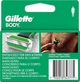 Сменные картриджи для бритья тела (лезвия кассеты) мужские Gillette BODY кассеты 4 шт - изображение 3