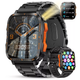 Смарт-годинник для чоловіків Smart Watch військові з українською мовою, фітнес-трекер для спорту, моніторинг здоров'я - зображення 1