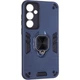 Чохол Fiji Defence для Samsung Galaxy S24 FE (S721) захисний бампер з кільцем підставкою Dark Blue - зображення 1