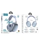 Накладные наушники с микрофоном HOCO W35 Air Bluetooth 5.3 / AUX 3.5 мм / до 45 часов Blue - изображение 2