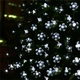 Гирлянда на солнечной батарее 5м 20 Led Белая праздничное освещение для сада дома улицы украшения подсветка клумбы светодиодная - изображение 3