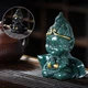 Фигурка для чайной церемонии Lesko ZBY-2407303 Король Обезьян Green меняющая цвет от горячей воды - изображение 4