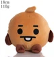 Мягкая Игрушка Печенька ШУКИ BT21 Плюш SHOOKY ARMY персонаж BTS 18 см Коричневый (00276) - изображение 1