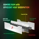 Оперативная память KingBank Soarblade RGB 32Gb (Kit 2x16Gb) SK Hynix A-die DDR5-7200 MHz PC5-57600 White Heatsink с радиатором, 34-45-45-115, 1.4V, (K5.01.FLA5HD9301) - изображение 2