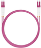 Patchcord światłowodowy Helos LC/LC Duplex 50/125µm OM4 7.5 m Pink (4005938157044) - obraz 2