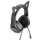 Наушники HOCO W107 Cute cat luminous cat ear gaming headphones - изображение 5