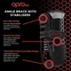 Фиксатор голеностопа со стабилизатором OPROtec Ankle Support With Gripper (TEC5741) Black р. S - изображение 6