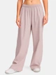 Спортивные штаны женские Under Armour Ua Rival Wide Leg Pant 1386453-009 M Нюдовые розовые (197779830201) - изображение 1