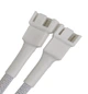 Перехідник роздвоювач 1 на 2 кулера 26 см 4 pin fan cooler hub кабель в оплетці Розгалужувач Білий - зображення 3