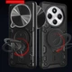 Ударопрочный чехол Bracket case with Magnetic для Xiaomi Redmi 14C / Poco C75 Black Без бренда - изображение 3