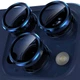 Защитное стекло Metal Classic на камеру (в упак.) для Apple iPhone 15 Pro (6.1") / 15 Pro Max (6.7") Синий / Dark Blue - изображение 3