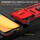 Ударопрочный чехол Camshield Army Ring для Xiaomi Redmi 13C / Poco C65 Красный / Red Без бренда - изображение 3