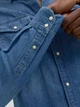 Рубашка джинсовая мужская Jack & Jones 12138115 L Голубая (5713734696672) - изображение 5