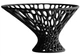 Ваза для фруктов Voronoi 25 см чёрная - изображение 1