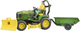 Набір Bruder John Deere Lawn Tractor with trailer and gardener (4001702621049) (955555908011008) - Уцінка - зображення 1