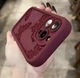 Панель Плетені метелики для Apple Iphone 13 ProMax Burgundy - зображення 3