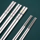 Палички для їжі BauTech Chopsticks із нержавіючої сталі в китайському стилі Троянди Сріблястий (1015-464-00) - зображення 5