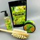 Набор косметики Top Beauty Anti-Cellulite "Коррекция фигуры Лайм - мята - имбирь" с щёткой для массажа - изображение 1