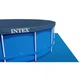 Каркасный бассейн Intex 28242-6в1 синий круглый на 16805 л из ПВХ и стали 457х122 см с подстилкой стремянкой тентом альгениксом и хлором в таблетках (9-163-28242-6) - изображение 3