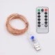 Світлодіодна гірлянда USB, мідна нитка, теплий білий, 20 м, 200 світлодіодів, 8 режимів, з пультом - зображення 1