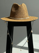 Шляпа Федора женская D.Hats из рафия с цепью серебро с ракушками коричневая - изображение 1