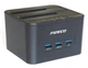 Док-станція клонувальник Fideco для двох HDD 2.5"/3.5" SATA/SSD 3хUSB 3.0 (FDS1SA3SA2PB 2612) Чорна - зображення 1