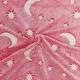 Мягкое одеяло-плед звездное небо 100х150 см Светящийся в темноте Magic Blanket Розовое - изображение 4
